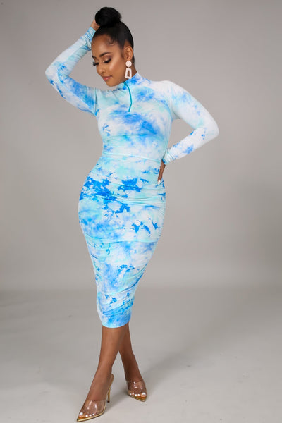 KYLIE TIE DYE DRESS