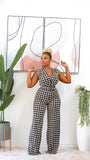 Sally Houndstooth Jumpsuit