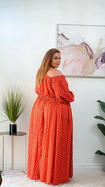 Leona Polka dot Maxi