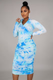 KYLIE TIE DYE DRESS