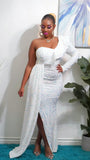 Tina Sequins Maxi (White)
