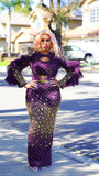 SNAZZY LUXE DRESS (PURPLE)
