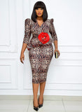 NAOMI PEPLUM DRESS