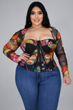 FLORAL CORSET TOP