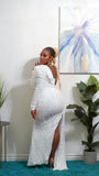 Tina Sequins Maxi (White)