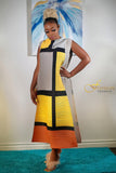 MAVY COLOR BLOCK DRESS