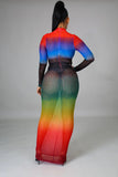 RAINBOW CRYSTAL DRESS