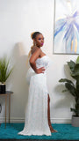 Tina Sequins Maxi (White)