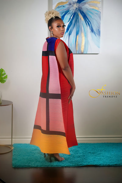 MAVY COLOR BLOCK DRESS