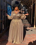 GOLD SHIMMER MAXI