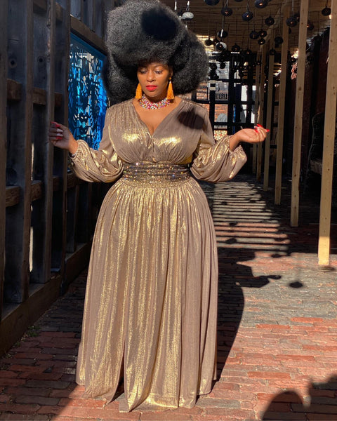 GOLD SHIMMER MAXI