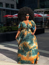 TIE DYE MAXI SKIRT SET