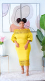Elena Dress (Lime)