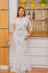 Tania Sequins Maxi (White)