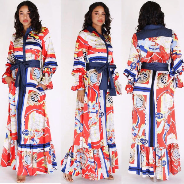 SILK PRINT MAXI